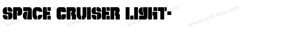 Space Cruiser Light字体转换